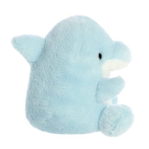 Pocket-Sized Blue Dolphin Stuffed Animal - On-The-Go Fun