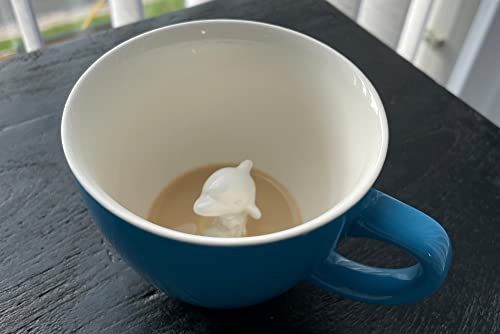 Dolphin Ceramic Cup with Hidden Animal Inside - Coffee & Tea Gift