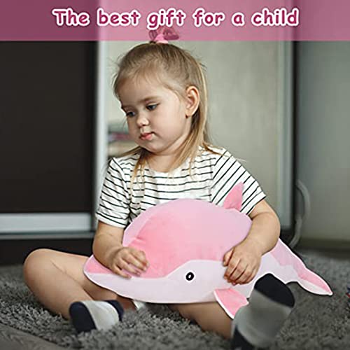 Soft Dolphin Stuffed Animal Toy for Girls Room Decor