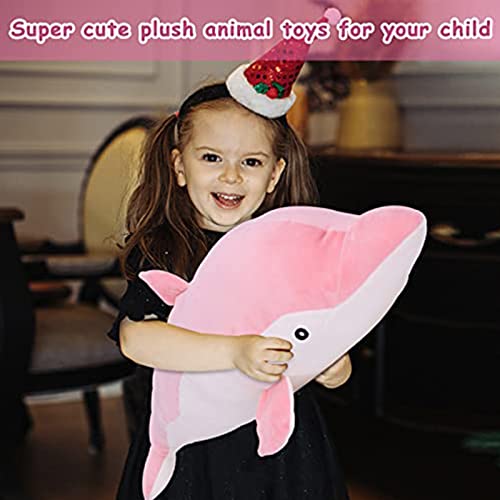 Soft Dolphin Stuffed Animal Toy for Girls Room Decor