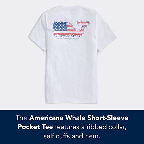 Vine Americana Whale Pocket T-shirt - Blue Blazer