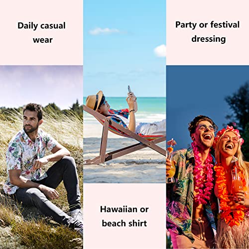 Men's Blue Whale Starfish Hawaiian Beach Shirt