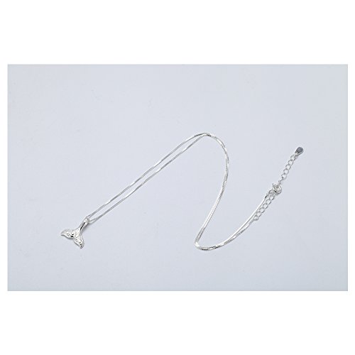 Sterling Silver Mermaid Tail Pendant Necklace