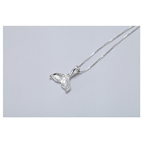 Sterling Silver Mermaid Tail Pendant Necklace