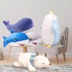 Blue Whale Stuffed Animal: Giant Soft Hugging Pillow