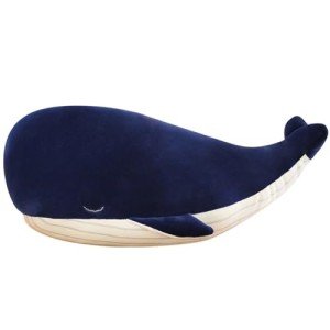 Blue Whale Stuffed Animal: Giant Soft Hugging Pillow