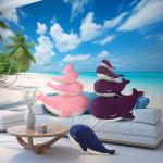 Whale Stuffed Animal - Soft Simulation Toy (10")