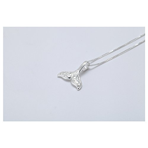 Sterling Silver Mermaid Tail Pendant Necklace