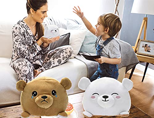 Reversible Plushie Bear - Show Your Mood!