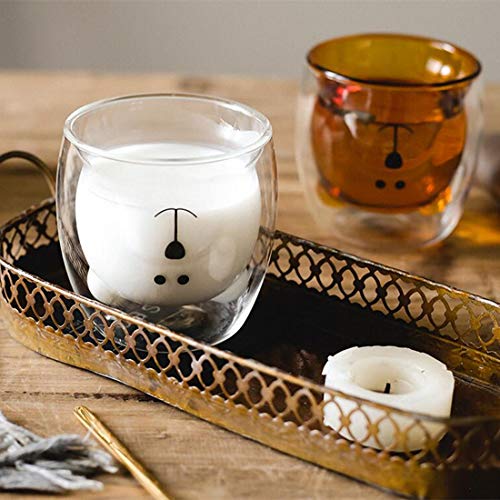 Cute Bear Couple Glass Mugs - Valentine's & Birthday Gifts