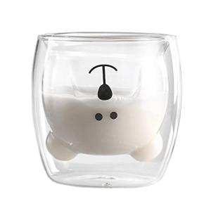 Cute Bear Couple Glass Mugs - Valentine's & Birthday Gifts