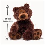 18" Chocolate Brown GUND Philbin Classic Teddy Bear