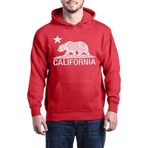 California Bear Hoodie - Distressed White Design