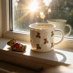 Cute Vintage Teddy Bear Coffee Mug - 10oz