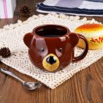 Kawaii 3D Bear Mug - 14 oz Ceramic Cup