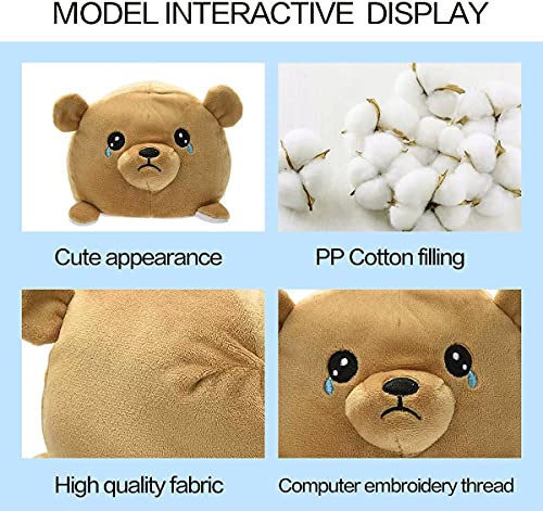 Reversible Plushie Bear - Show Your Mood!