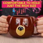 Kawaii 3D Bear Mug - 14 oz Ceramic Cup
