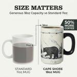 Bear Design 18oz Stoneware Coffee Mug