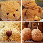 Cute Brown Hoodie Teddy Bear Plush Toy 11.8