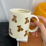Cute Vintage Cartoon Bear Ceramic Coffee Mug