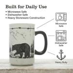 Bear Design 18oz Stoneware Coffee Mug