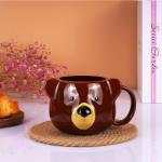 Kawaii 3D Bear Mug - 14 oz Ceramic Cup