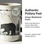 Bear Design 18oz Stoneware Coffee Mug