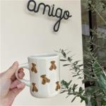 Cute Cartoon Bear Ceramic Coffee Mug 12oz