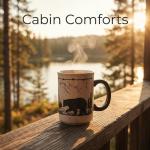 Bear Design 18oz Stoneware Coffee Mug