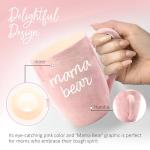 Mama Bear Ceramic Coffee Mug – Pink, 20 oz