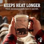 Bear Design 18oz Stoneware Coffee Mug