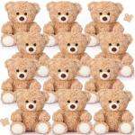 12 Soft Bear Plush Toys for Parties