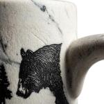 Bear Design 18oz Stoneware Coffee Mug