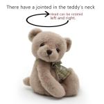 Cuddly Gray Teddy Bear Plush Toy 12