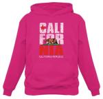 California Bear Hoodie for Women - Retro Pink Pullover