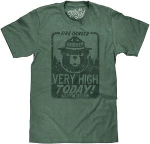 Smokey Bear "Fire Danger Very High" T-Shirt
