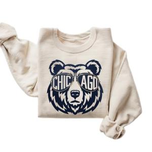 Chicago Bears Fan Sweatshirt with Mascot Design