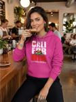 California Bear Hoodie for Women - Retro Pink Pullover