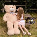 Giant Light Brown Teddy Bear Plush Toy 47