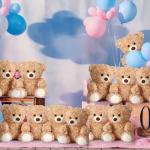 12 Soft Bear Plush Toys for Parties