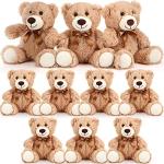 Skylety 10 Pcs Light Brown Bear Plush Toys