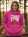 California Bear Hoodie for Women - Retro Pink Pullover