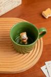 Cute Bear Bow Tie Mug with Hidden Figurine