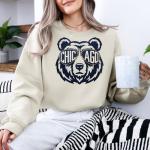 Chicago Bears Fan Sweatshirt with Mascot Design