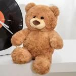 10-Inch Brown Teddy Bear Plush Toy for Kids