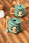 3D Bear Pattern Ceramic Coffee Mug with Spoon