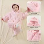Baby Bear Fleece Jumpsuit Hooded Outfit 0-3 Months