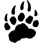 Black Bear Paw Ceramic Coffee Mug - 15 oz