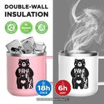 Insulated Coffee Mug for Bear Lovers, 14 oz