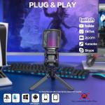 RGB USB Microphone for Gaming and Streaming
